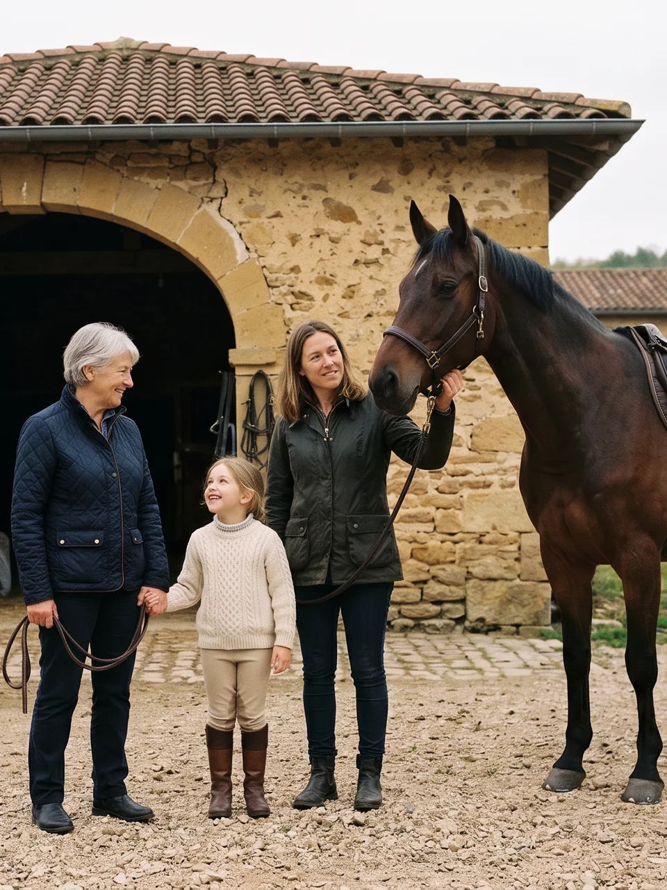 L'équipe, Écurie Tess, centre équestre à Vivans